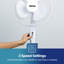 GEEPAS 12-Inch Table Fan 3 Speed Settings with Oscillating/Rotating
