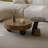 Simple round coffee table set
