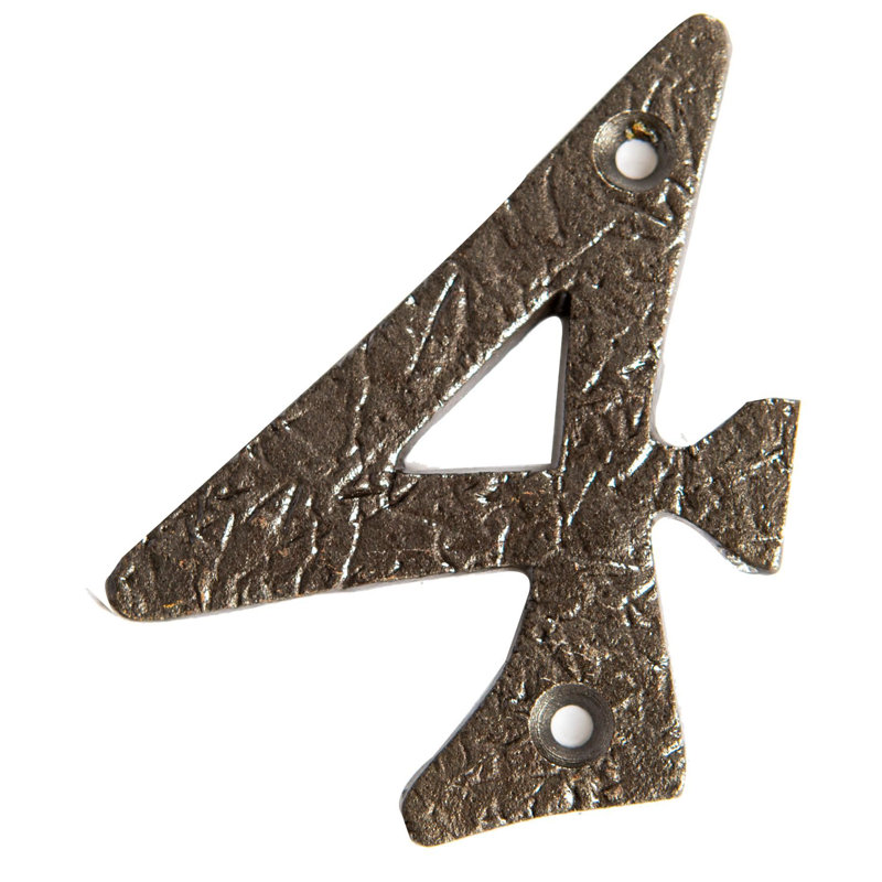 7.2cm H Iron House Number