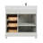36" Solid Wood Single Bathroom Vanity with 1" Engineered Marble Top-1645153176