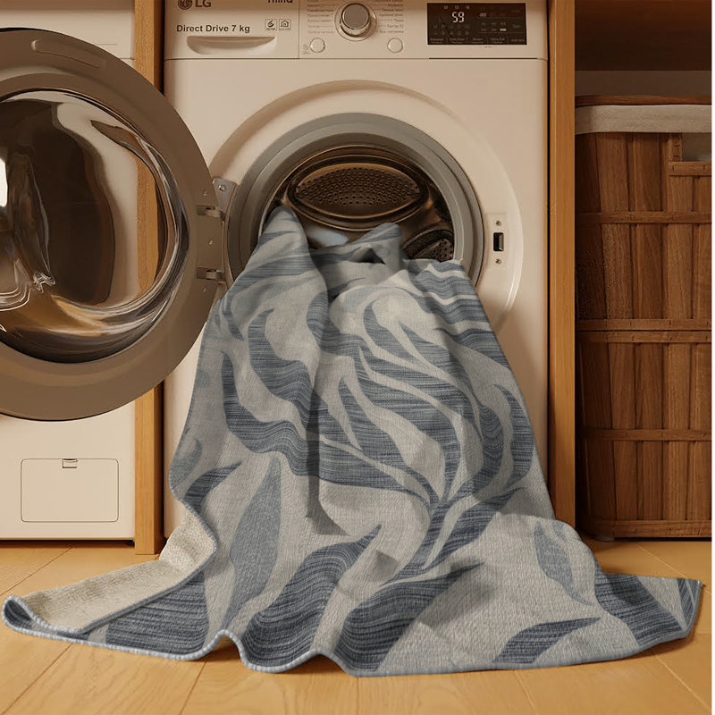 Tapis gris lavable à la machine, Tapis de couloir 2 pi x 4 pi