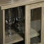 Buffet gris, armoire de 36 po avec porte coulissante et tablette Creative
