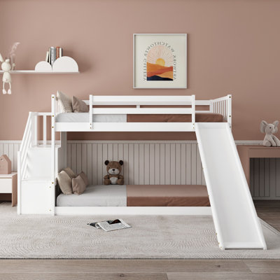 Angenique Kids Twin Over Twin Bunk Bed