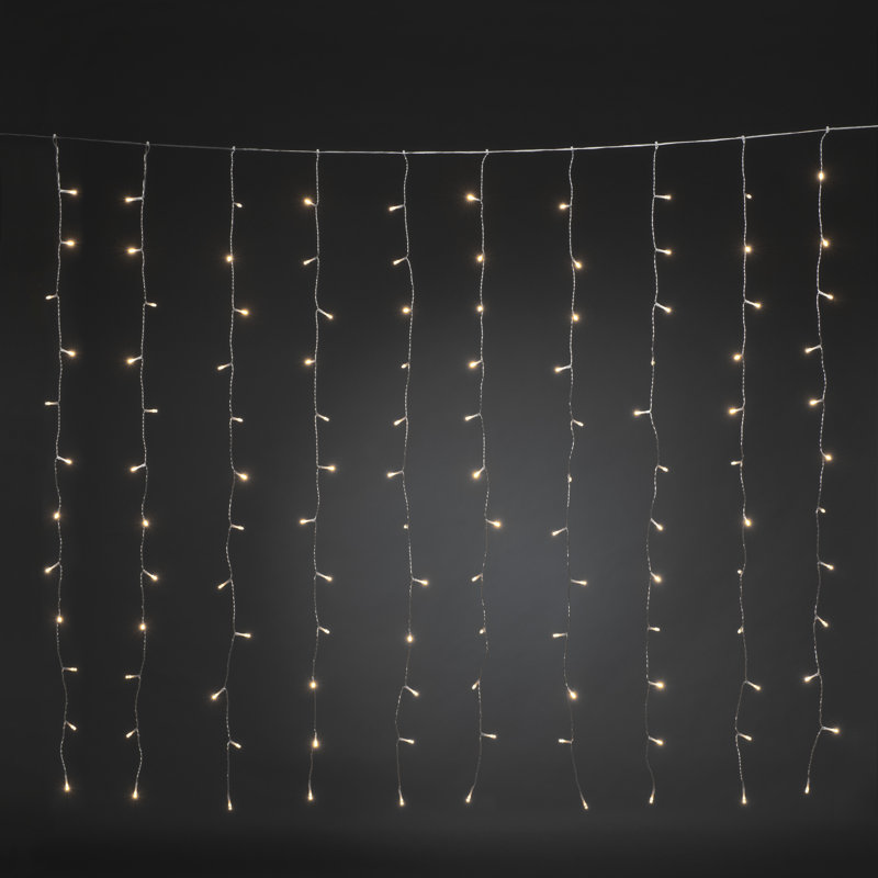 1.4M LED 120 Curtain - Bulb String Lights, Warm White