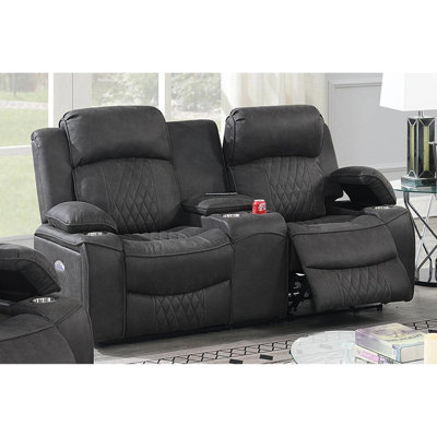 Style contemporain avec gel gris anthracite et coussin de couleur Power Motion