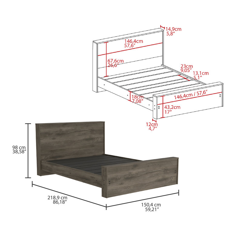Marinel Single (3') Bed Frame