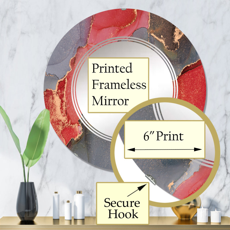 Miroir de salle de bain sans cadre, 32 po x 32 po