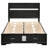 Urbana Black Full Storage Panel Bed