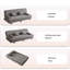 Canapé-lit modulaire en polyester gris foncé-699213359