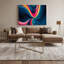 «Gradient Abstract 22», art mural sur toile bleue-1295369582