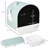 Indoor Cat Litter Box With Lid, 17"X17"X18.5", - With Tray, , Filter Enhances Clean And Tidy Surroundings, Ideal For Home Cats Covered Box, Equipped Maintains Orderly Space, Easy To