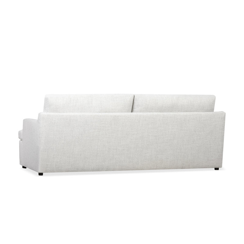 Essex 90" Upholstered Sofa, Monique Oyster Textured Chenille