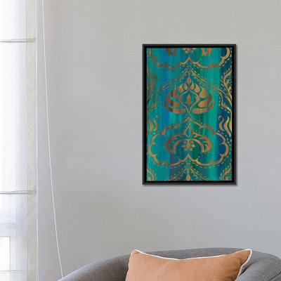 Blue Arabesque II by Chariklia Zarris - Wrapped Canvas Gallery-Wrapped Canvas Giclée