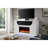 Aurora White 76 Inch Fireplace With TV Lift