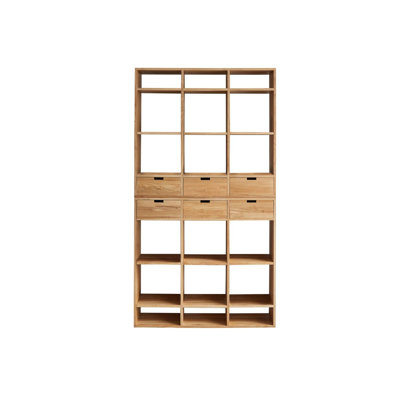 Miho Solid Wood Bookcase