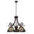 Victorian 5 - Light Glass Dimmable Classic / Traditional Chandelier