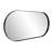 Stainless Steel Frame Oval Wall Mirror-2077968036