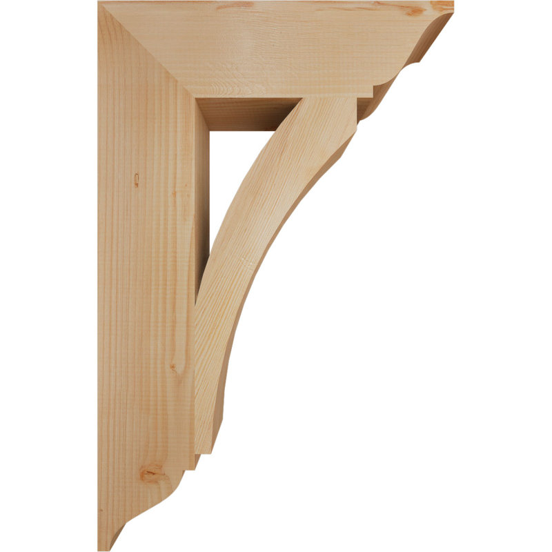 Thorton Traditional Bracket, Douglas Fir (Smooth), 34"H x 5.5"W x 22"D
