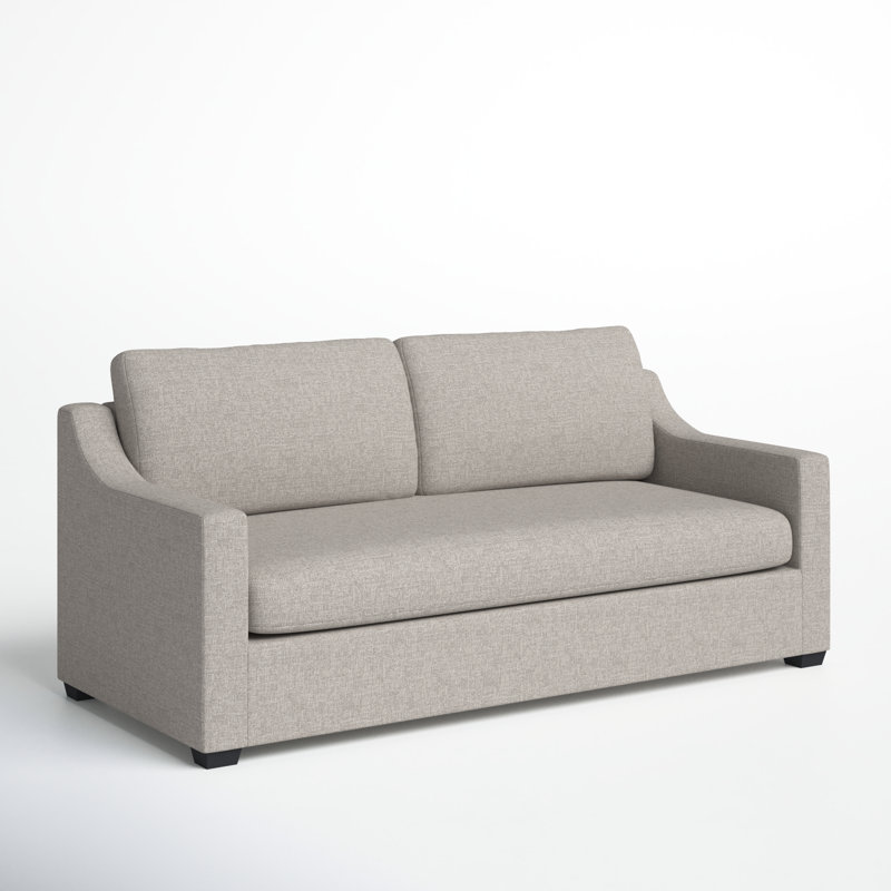 Cranbrook 88'' Upholstered Sofa, Drusky Ivory Sustain® Basketweave