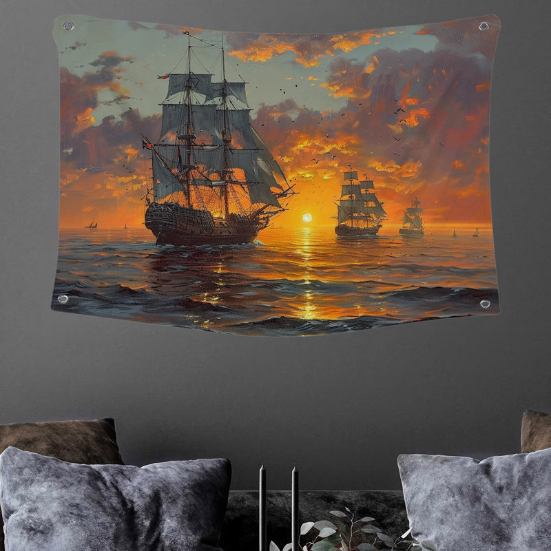 Tapisserie en microfibre, H 88 po x l 104 po