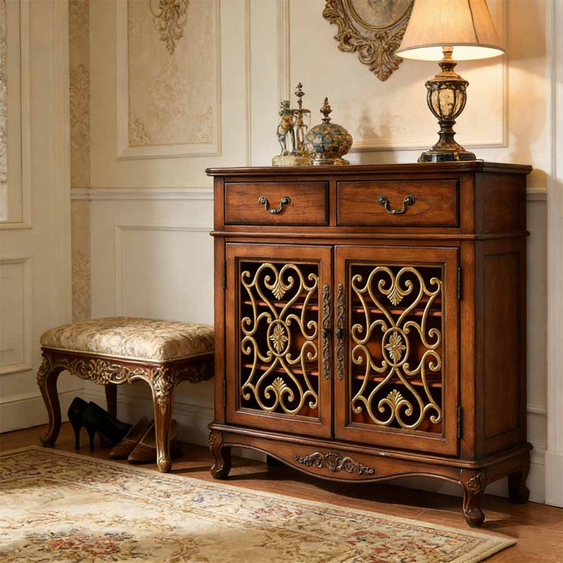 American-style hollowed-out shoe cabinet