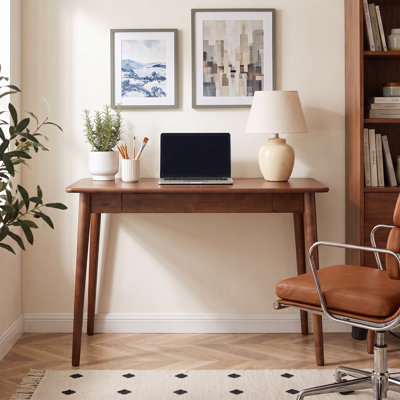 MCM Solid Wood Desk with Drawer