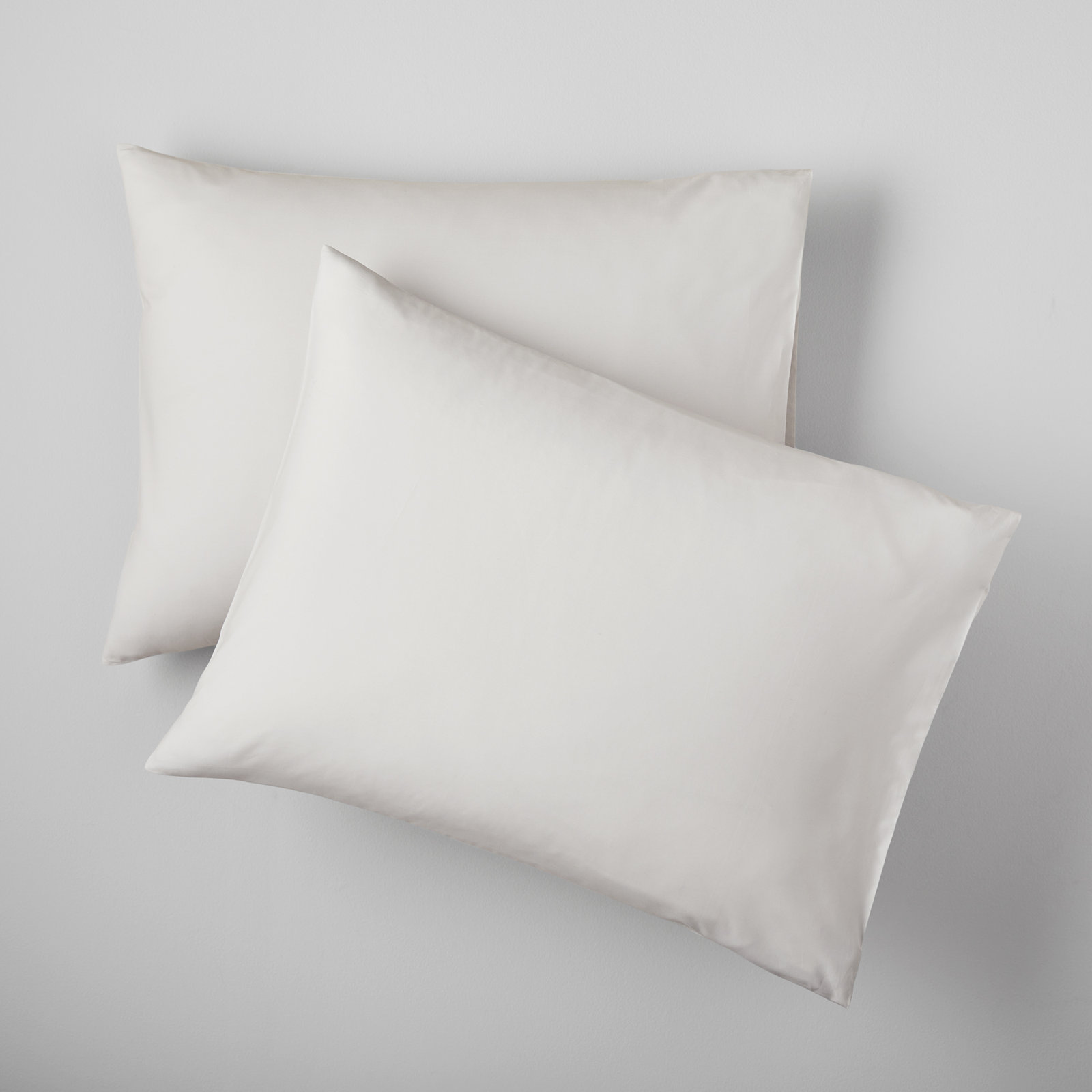 Coyer Classic Cotton Percale Duvet Cover Set, Soft Gray, King / Cal King Duvet Cover + 2 Pillow Shams