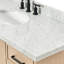 ARIEL Kelly 55 Single Sink Bathroom Vanity with Italian Carrara Marble Top-1470339691