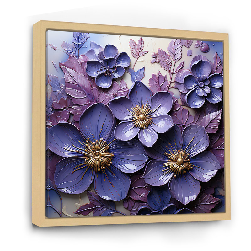 Royal Elegance II sur impression sur toile, Cadre naturel flottant, H 36 po x l 36 po