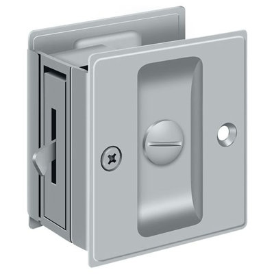 Deltana SDL25U26D Pocket Lock, 2-1/2" x 2-3/4" Privacy in Brushed Chrome