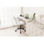 Swivel Adjustable Office Chair Ergonomic Faux Leather Desk Chair with Backrest Comfortable Padded Executive Chair for Home Office, Vanity Room-678384591