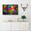 Multi-Coloured Rainbow Roses - Wrapped Canvas-56634423