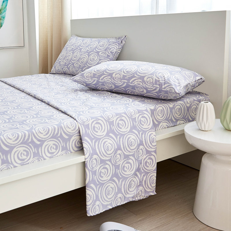 Ensemble de draps en microfibre Vilano Choice, Très grand californien, Lavande