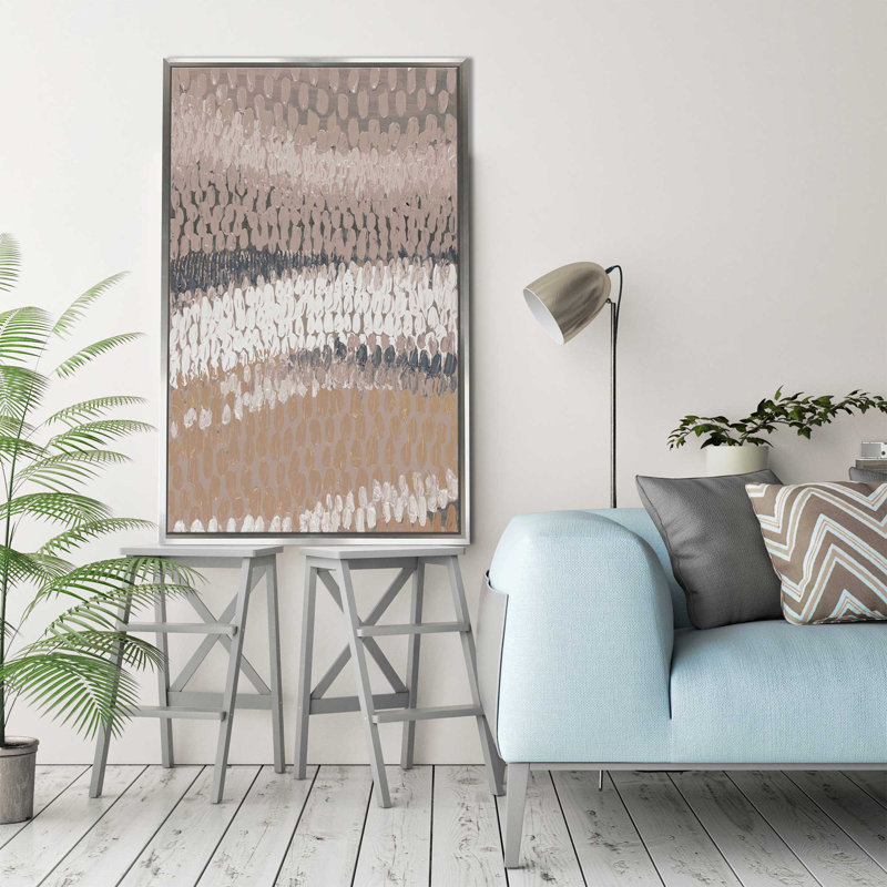 «Neutral Sway I» par Lanie Loreth - reproduction encadrée sur toile, H 63,5 po x l 39,5 po x P 2 po