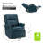 Manning 29.6" Wide Genuine Leather Manual Recliner-624662783