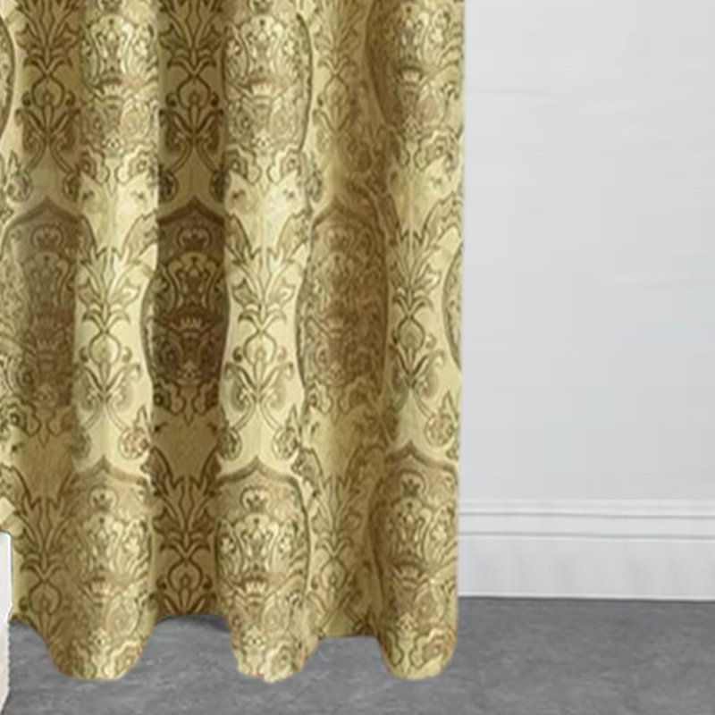 Pilarcitos Blackout Curtain Pair, Width 117cm x Drop 137cm, Gold