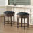 Krishay Forge Solid Wood & Mdf American Traditional Swivel Barstool-1602239192