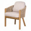 Fauteuil d'extérieur en bois d'acacia