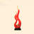 33.07"Red resin sculptural artwork