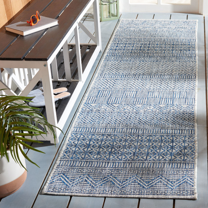 Selden Performance Southwestern Indoor/Outdoor Area Rug, Runner 2'3" x 14'
