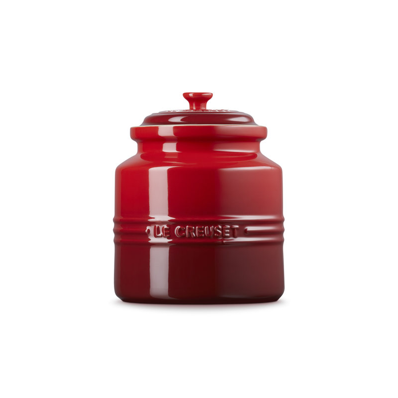 Le Creuset Stoneware Biscuit Jar, Cerise