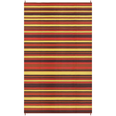 Outdoor Rug Waterproof Reversible Outdoor Patio Rug Modern Plastic Carpet with Rubber Backing, UV Resistant Area Mat for Camping, Backyard, Deck, Balcony