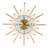 19.68" Modern Gold Silent Wall Clock