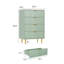 Commode 4 tiroirs 36,9 po avec poignées en métal, commode moderne en bois-698686359