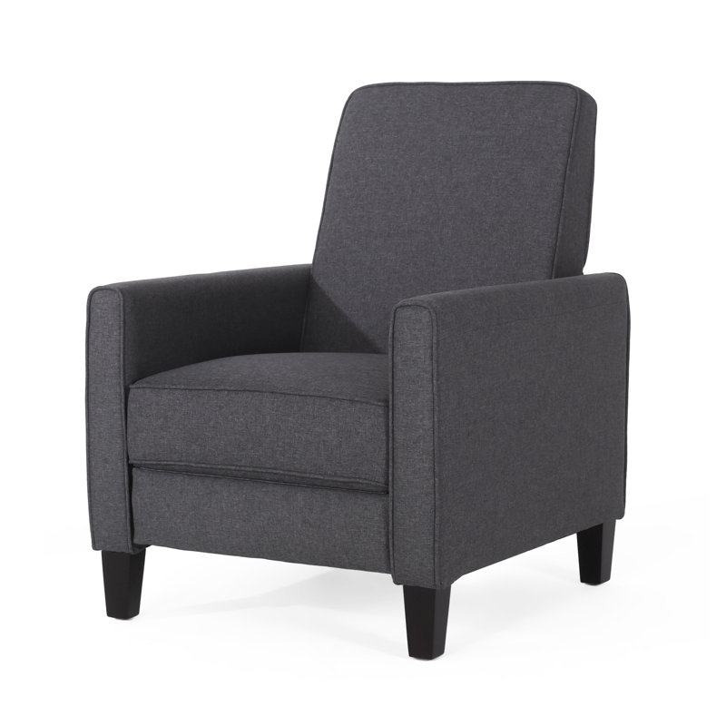 Chaise à dossier poussoir en tissu fumé pour une décoration intérieure élégante