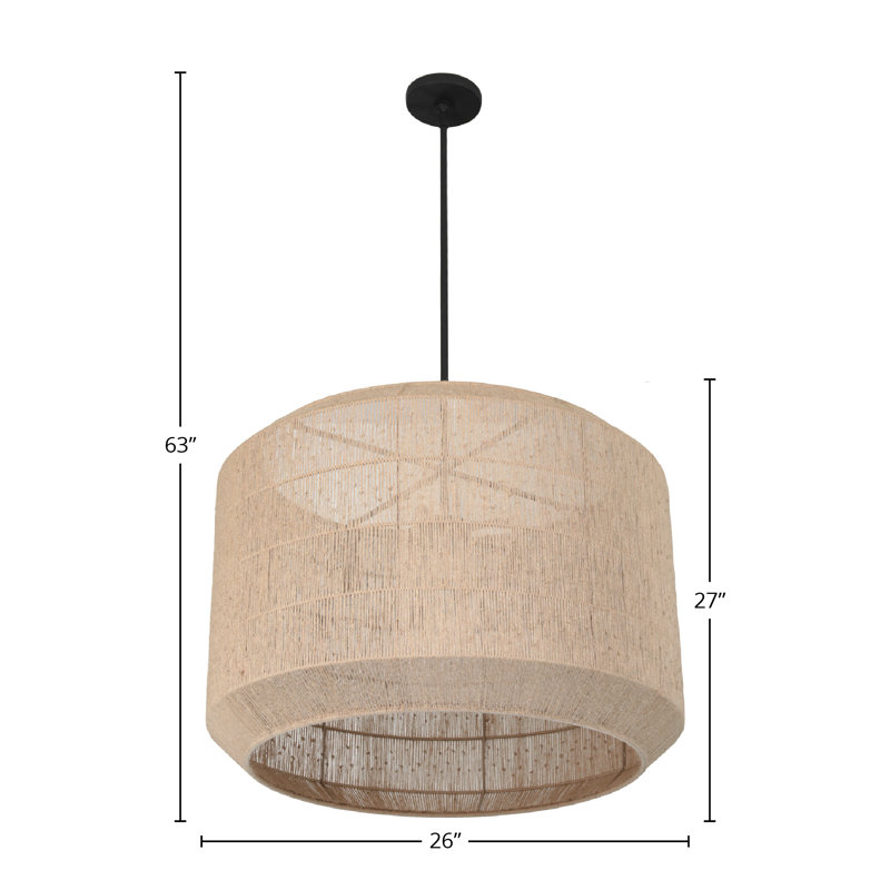 Cebu 5 LT Matte Black Chandelier Kalco