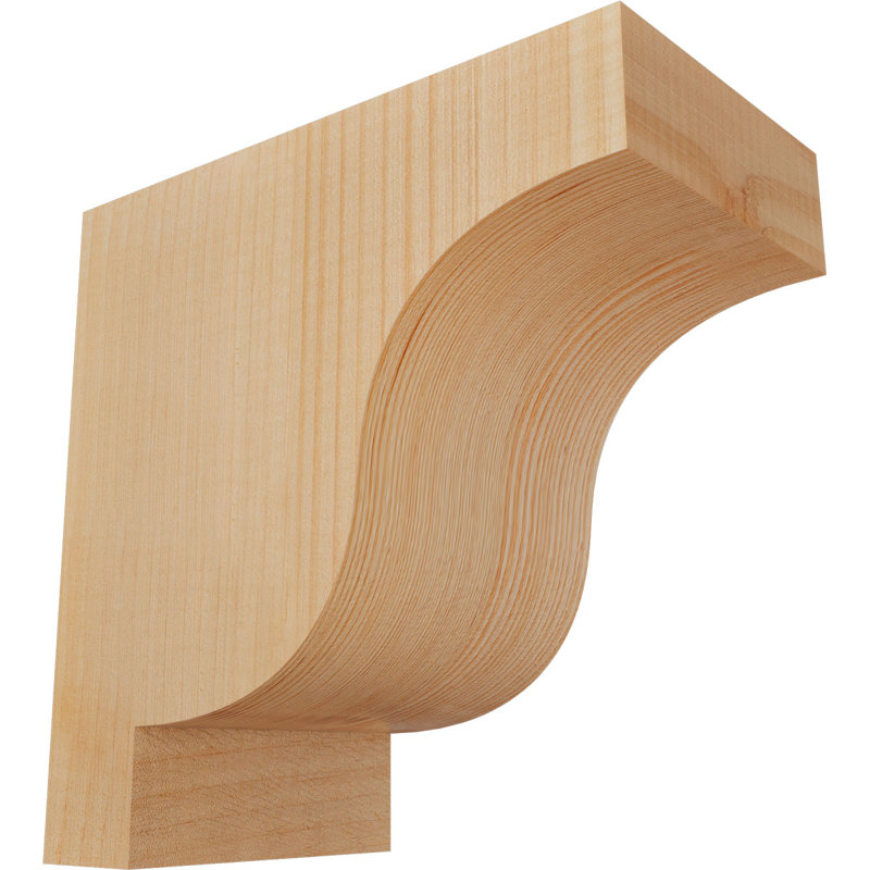 Newport Corbel, H 10 po x l 5,5 po x P 10 po, Sapin de Douglas, Lisse