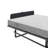 Metal Folding Bed Frame with Foam Mattress of Pockets, Easy Storage and Movable with 4 Castors