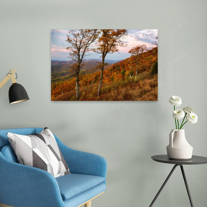Autumn Morning Shenandoah National Park Virginia USA 1 Piece Wrapped Canvas Wall Art, 40.64 cm H x 60.96 cm W