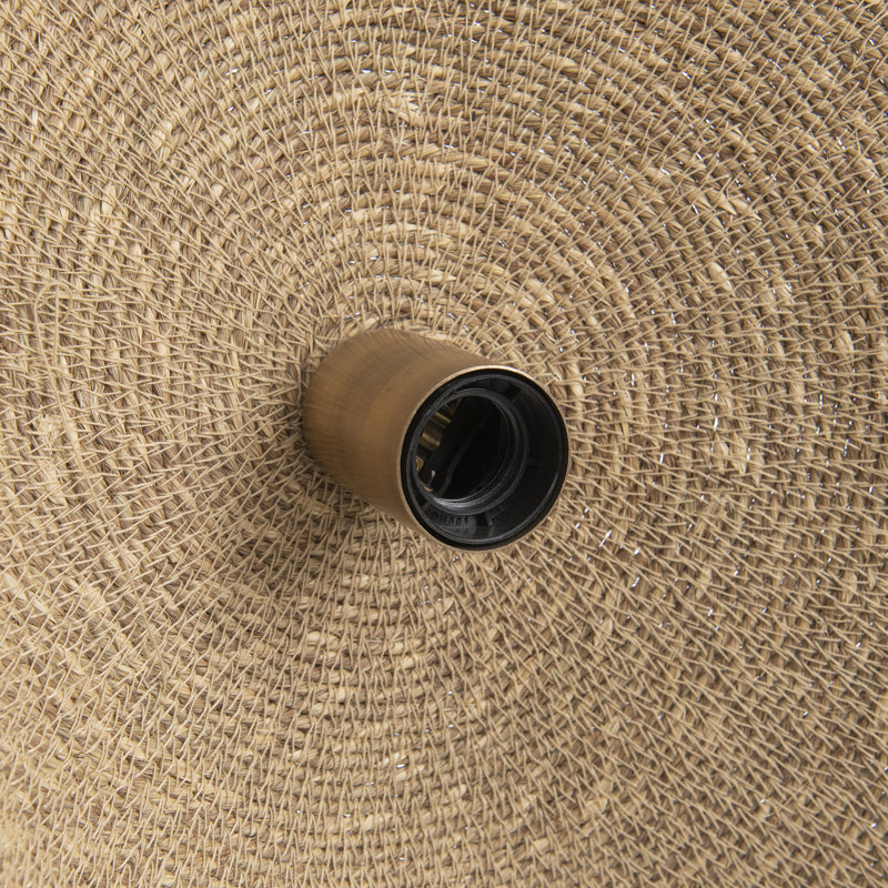 Grass Novelty Lamp Shade ( Uno ) in Natural, 52" H x 46" W x 119" D 